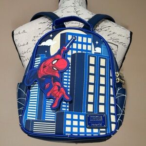 Loungefly x Marvel Spider-Man Swinging Mini Backpack NWOT - Sold Out